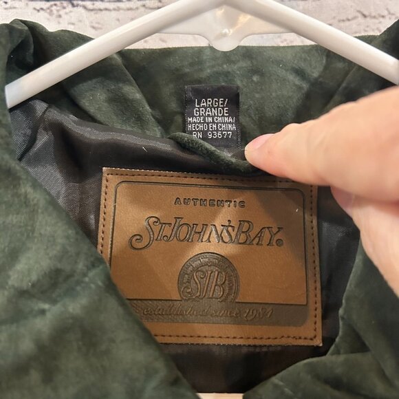 New with tags Ladies St John's Bay Washable Suede jacket Size L - Picture 2 of 3